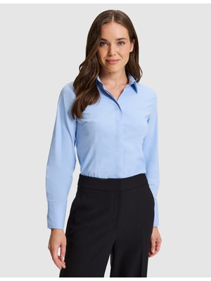 Pierre Cardin Açık Mavi Slim Fit Uzun Kollu Gömlek 50331517 VR003