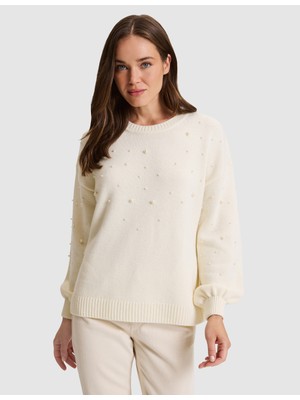 Pierre Cardin Ekru Regular Fit Kazak 50331246 VR019