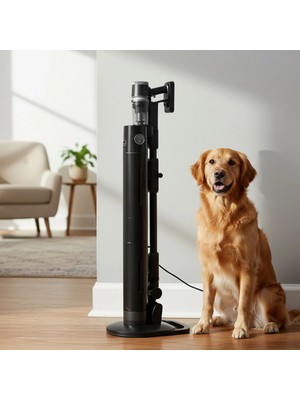 Homend Dustrider Pro 1270H Toz Istasyonlu Ergonomik Dikey Süpürge Siyah