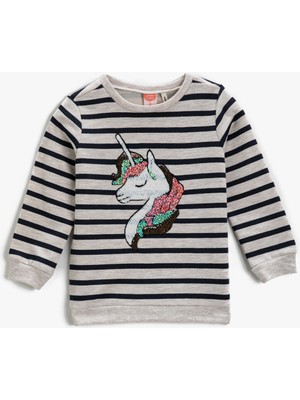 Koton Unicorn İşlemeli Sweatshirt