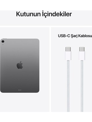 Apple iPad Air M4 256GB Wıfı 11''liquid Retina Ekran Ipados Tablet Uzay Grisi