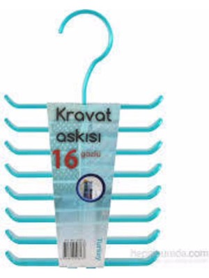 Devigo Mavi Şeffaf Kravat Askısı 16 Göz Kıravat Askısı Kıravat Düzenleyici Askı