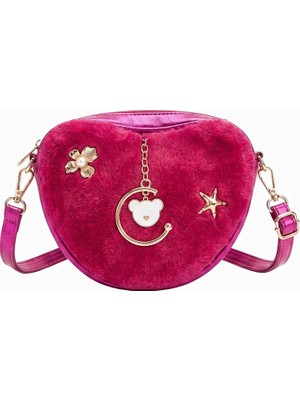 Choco Girl Chocogirl Shiny Heart Peluş Kız Çocuk Çantası CNT-2007