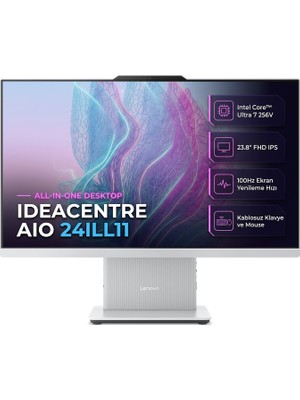 Lenovo Ideacentre 24ILL11 Intel Core Ultra 7 256V 16GB 512GB SSD 23.8" Fhd Windows 11 Pro All In One Pc F0JY001ATR 002