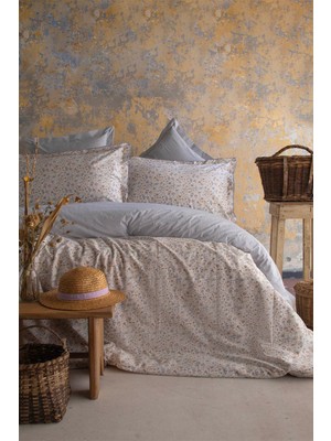 Apricitas Home Miracle Indigo Tek Kişilik %100 Pamuk Dört Mevsim Nevresim Takımı