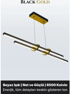 Enzo Light Cosmo 2 Lineer LED Sarkıt Avize – Kumandalı Dim Edilebilir – Aşağı Işık