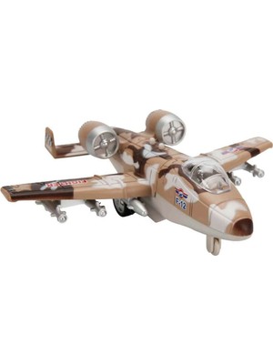 Sesli ve Işıklı Die Cast Çek Bırak Savaş Uçağı