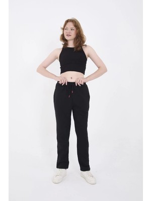 MiraLive Üç Iplik Basic Eşofman Pantolon - Siyah
