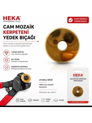 Mozaik Kesme Kerpeteni Yedek Bıçak Heka 1 Adet