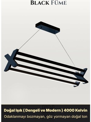 Enzo Light Model X: Benzersiz Form Lineer Sarkıt Avize - Yukarı & Aşağı Işık