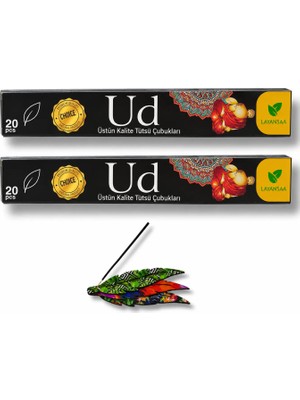 Layansaa Çubuk Tütsü Ud  40 Adet 2 Paket + Tütsülük 1 Adet