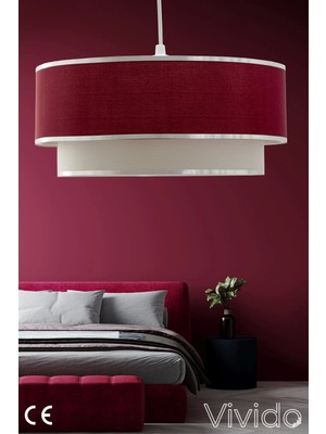 St. Morritz Vivid Tekli Sarkıt Bordo Avize