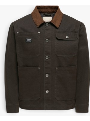 Only & Sons Onsrıcky Cotton Jacket Otw Ww Vd Erkek Siyah Mont - 22038706