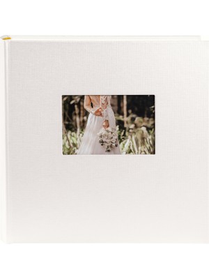 Goldbuch Romeo Yapıştırmalı Düğün Fotoğraf Albümü 30X31 cm 100 Beyaz Sayfa Fotoğraf Pencereli