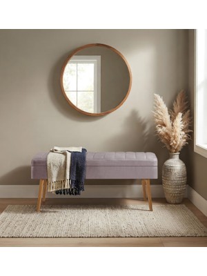 Uvi Collection Vina Kumaşlı Sandıklı Bench Atlantik Gri
