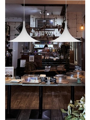 St. Morritz Oslo Basıc Modern Beyaz Sarkıt Avize Mutfak, Yemek Odası, Salon, Cafe,otel