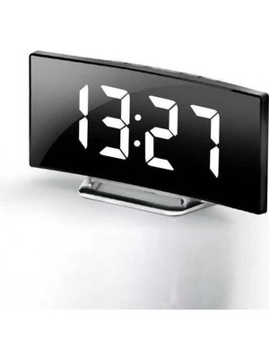 St. Morritz Alarmlı LED Dereceli Curved Dijital Masa Saati