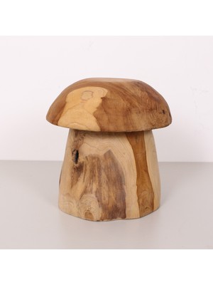 Mylamp Teak Ağacı Sehpa Mantar 30X35 cm