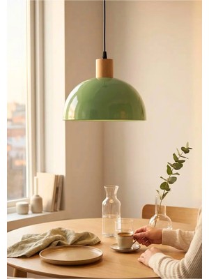 St. Morritz Homing Pienza Mint Yeşili Rengi Ahşap Detaylı Sarkıt 242073