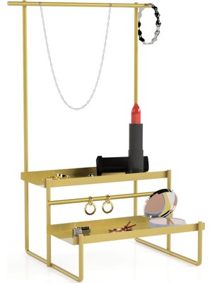 St. Morritz Gold Altın , Beyaz Takı Standı, Takılık, Küpelik, Bileklik, Kolye Seti, Takı Dolabı Düzenleyici