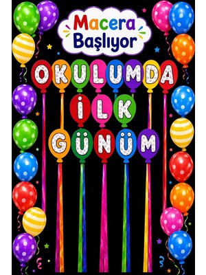 Promisebackdrop2 Okulda Ilk Günüm,macera Başlıyor, Okul Etkinlik 150X200 Kumaş Afiş
