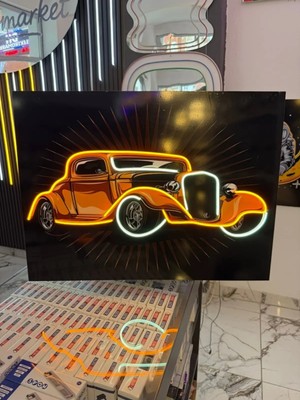 Dh Elektromarket Neon Klasik Araba Amber 60X80
