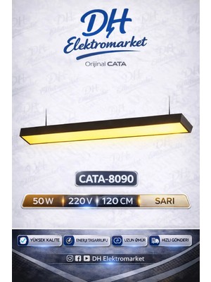 Dh Elektromarket Cata CT-9080G LED Lineer Armatür Gün Işığı 50W 120 cm