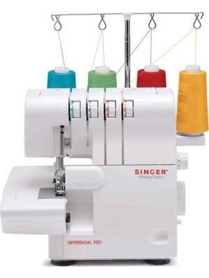 Singer 14 Sh 654 4 İplikli Overlok Makinesi Manuel Kullanım ve Diferansiyel Besleme Özellikli