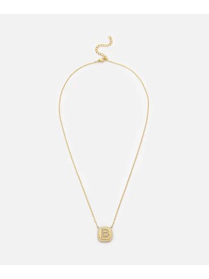 İpekyol Strass Taşlı B Harfi Kolye IW6260051007265