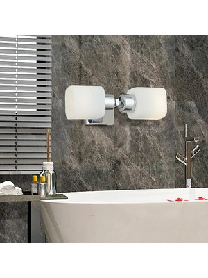 St. Morritz Armin 2li Krom Kaplama Duvar Lambası Ayna Üstü-Yanı Modern Banyo Aplik