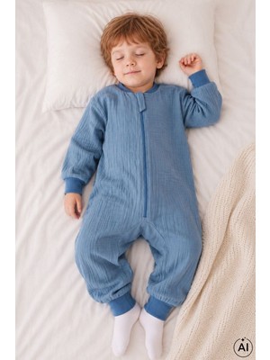 Cantoy 4 Mevsim Müslin Uzun Kollu 1.0 Tog Uyku Tulumu %100 Pamuk