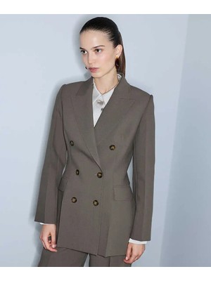 İpekyol Bel Vurgulu Kruvaze Blazer IW6260106100957