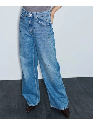 İpekyol Karma Trok Baskılı Jean Pantolon IW6260018030AC7