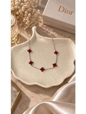 Yeline Aksesuar Ruby Clover Yonca Bileklik