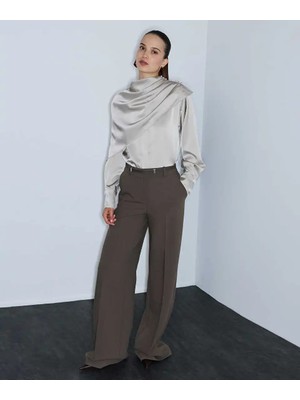 İpekyol Kemerli Wide Leg Pantolon IW6260003101957