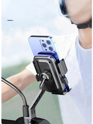 Ttt 360° Dikiz Aynası Bisiklet Motosiklet Telefon Tutucu
