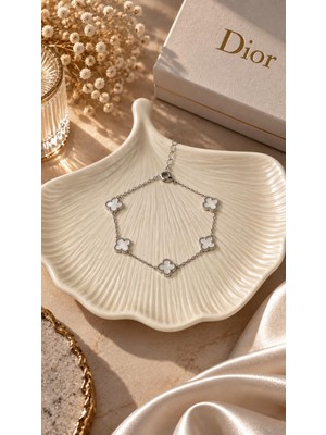 Yeline Aksesuar Amore Silver Yonca Bileklik
