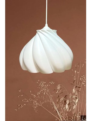 St. Morritz Pumpkin Tekli Avize Yatak Odası, Mutfak, Oturma Odası Tekli Sarkıt Avize (Bioplastik)