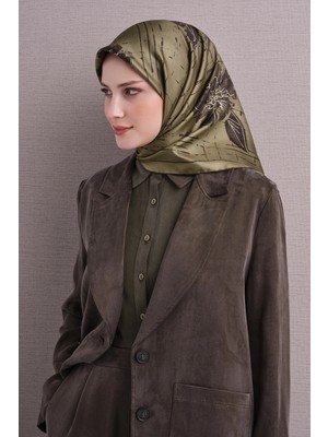 Armine Çiçek Desenli Sura Ipek Eşarp 9617DS