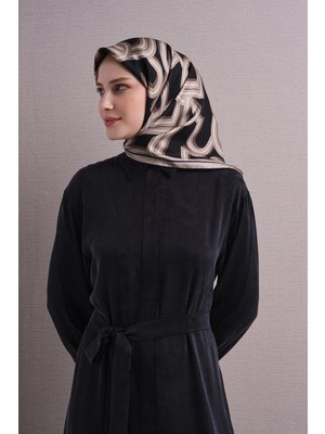 Armine Geometrik Desenli Sura Ipek Eşarp 9614DS
