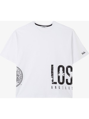 Ucla Avalon Erkek Beyaz T-Shirt