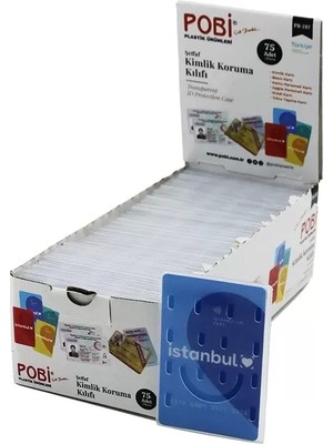 Nemere İthalat Kimlik Kart Koruma Kabı - Şeffaf - Kaliteli Plastik Nemere Ithalat