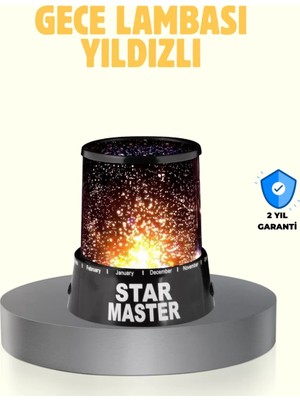 Nemere İthalat LED Renk Değiştiren Yıldız Projektör Galaxy Efektli Gece Lambası Nemere Ithalat