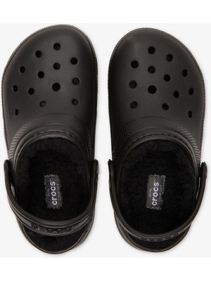 Crocs Classic Lined Clog Çocuk Siyah Terlik