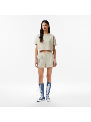 United4 Unıted4 Regular Fit Kadın Krem Şort