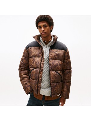 Tommy Hilfiger Jeans Vail Puffer Erkek Kahverengi Mont