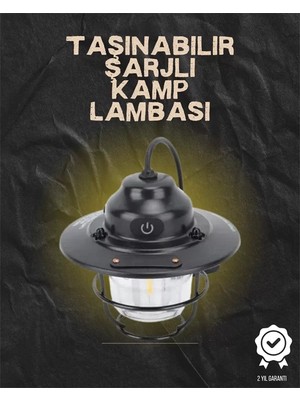 Nemere İthalat Kamp ve Bahçe Için Retro LED Fener – Sıcak Işık, Uzun Ömürlü Batarya Nemere Ithalat