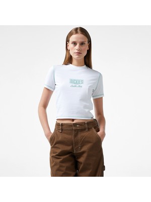 Dickies Philipsburg Slim Kadın Beyaz T-Shirt