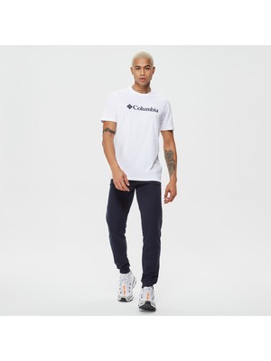 Columbia Csc Basic Logo Brushed Erkek Beyaz T-Shirt