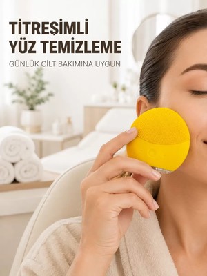Nemere İthalat Su Geçirmez Titreşimli Yüz Temizleme Cihazı Yumuşak Silikon Cilt Bakım Fırçası Nemere Itha